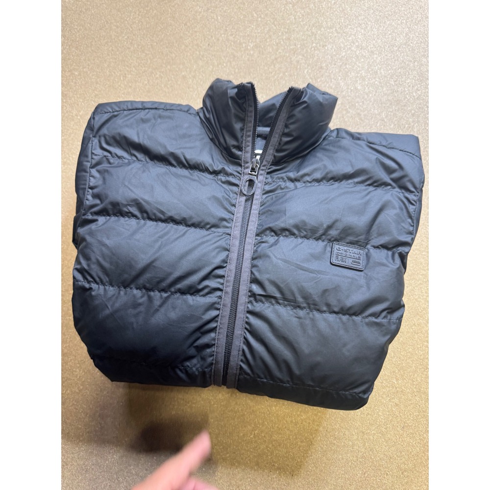 G Star‎ Raw  Lightweight Puffer Jacket Women Black Full Zip Outerwear $120